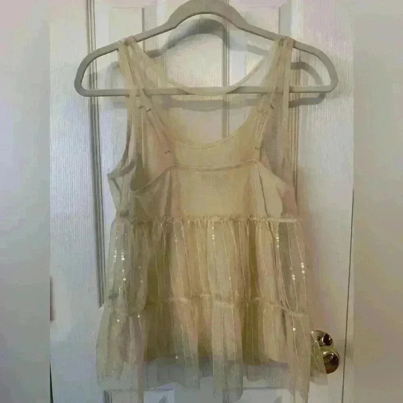 Fairy Babydoll Camisole American Eagle Women’s Small Sequin - Picture 9 of 11